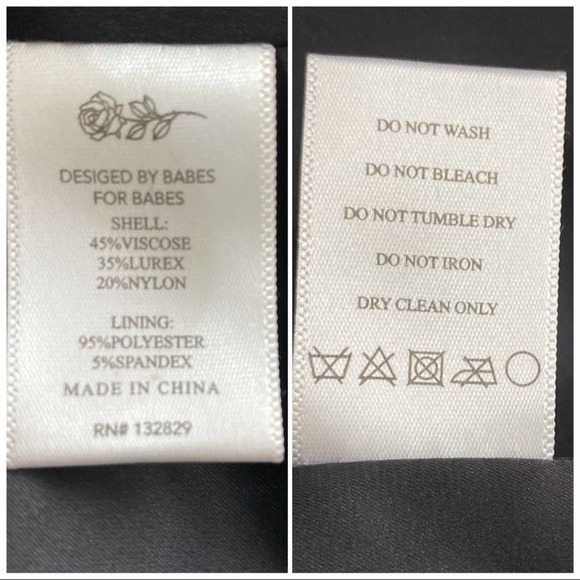 Grlfrnd Black & Gold Moreen Cropped Blouse Medium - Picture 8 of 8